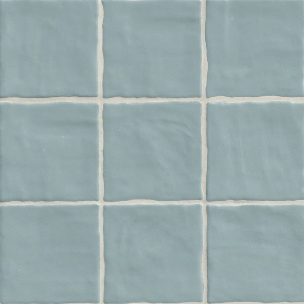 Zest Sky Tile 4x4 Satin Ceramic Mosaics