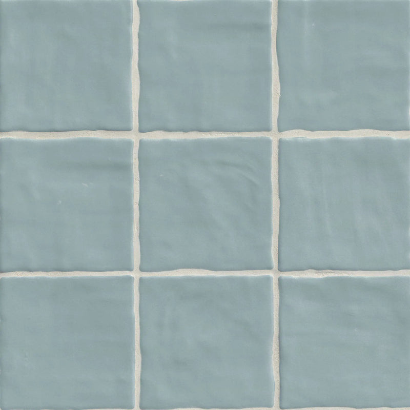 Zest Sky Tile 4x4 Satin Ceramic Mosaics by MSI Surfaces