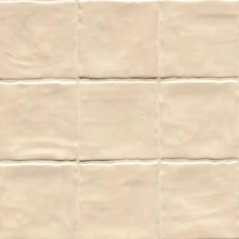 Zest Sand Tile 4x4 Satin Ceramic Mosaics close up