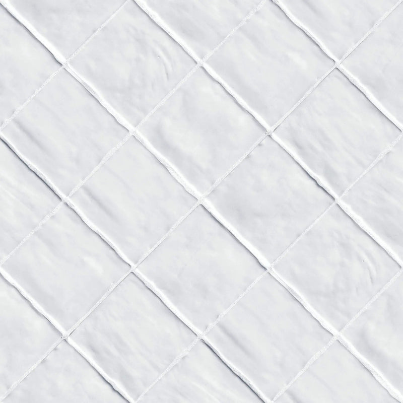 Zest Star Tile 4x4 Satin Ceramic Mosaics angled view