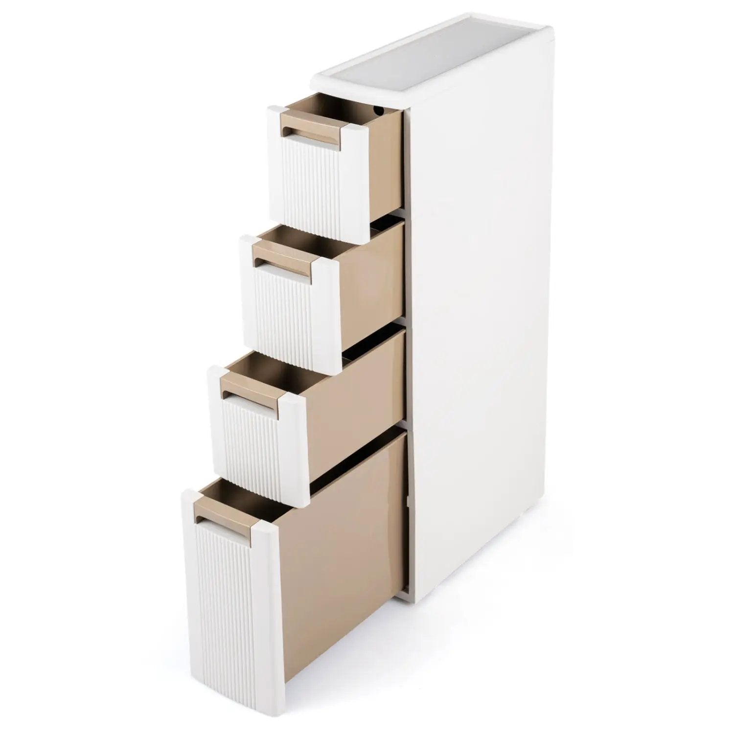 Narrow Storage Cabinet with Drawers and Removable Dividers by DirectDeals