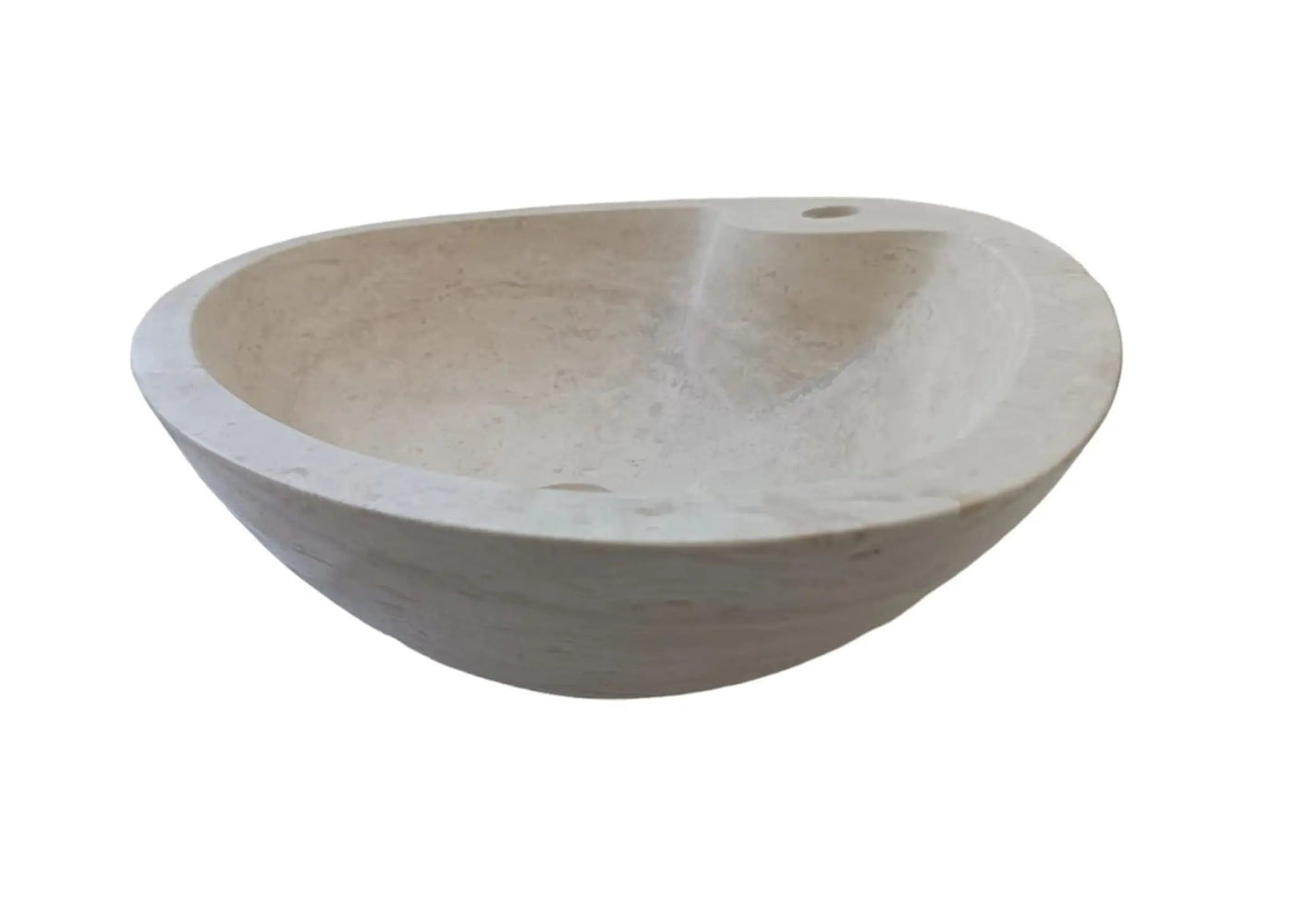 Natural Travertine Vessel Sink Honed and Filled 23.6x17.7x5.9 by GobekDesign