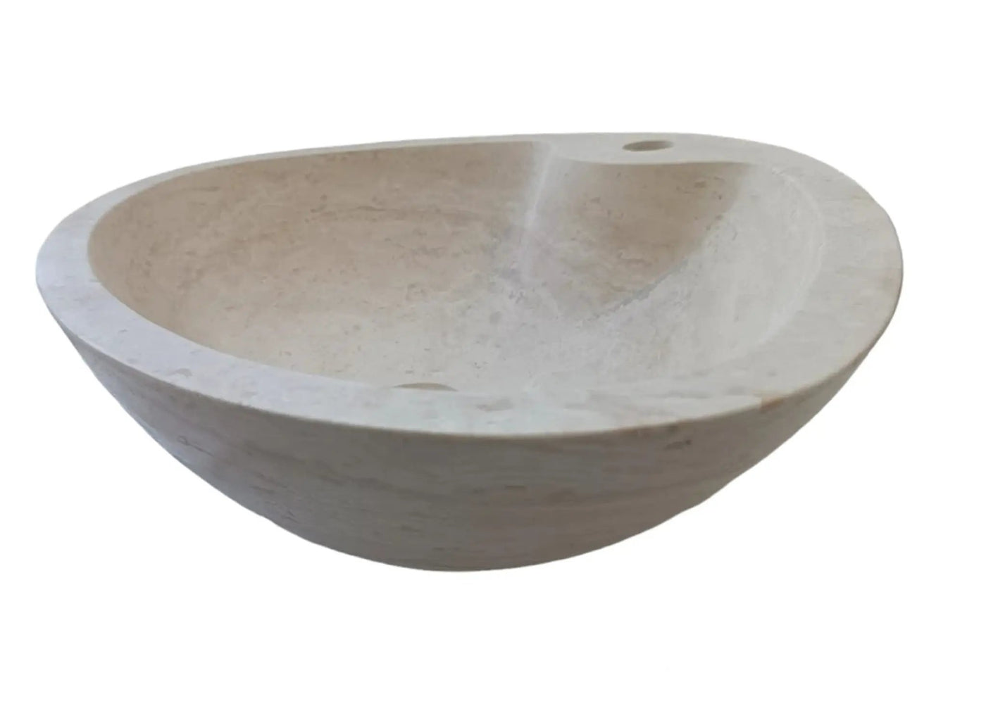 Natural Travertine Vessel Sink Honed and Filled 23.6x17.7x5.9 by GobekDesign