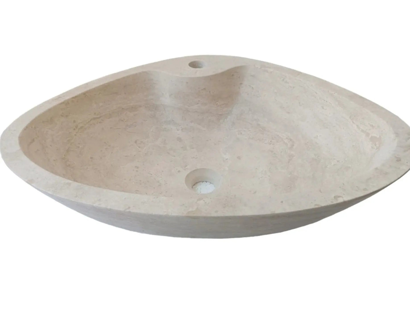 Natural Travertine Vessel Sink Honed and Filled 23.6x17.7x5.9 by GobekDesign