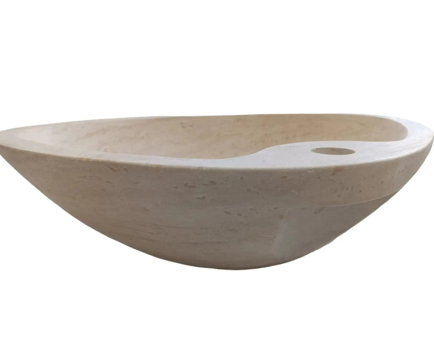 Natural Travertine Vessel Sink Honed and Filled 23.6x17.7x5.9 by GobekDesign