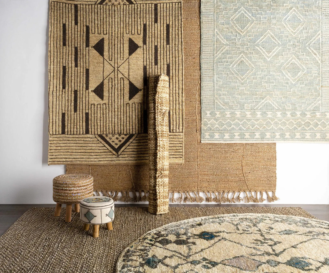 Glide Premium Jute Rug - Clearance by Boutique Rugs