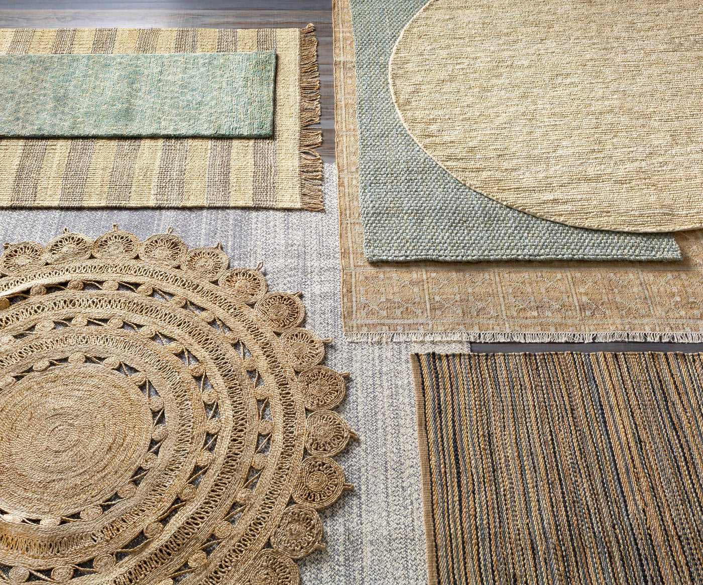 Glover Bleached Braided Jute Carpet by Boutique Rugs