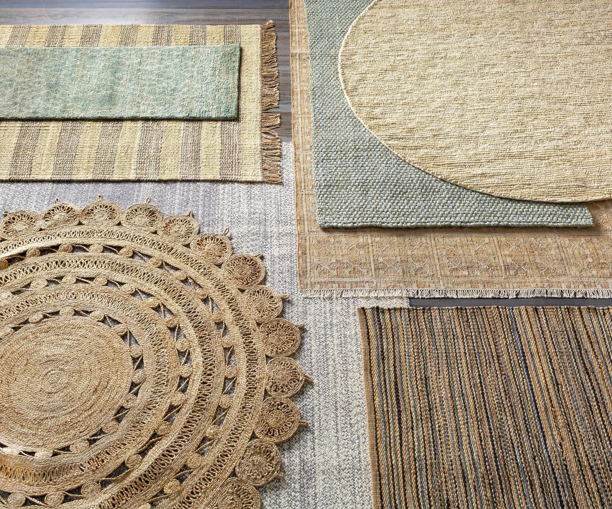 Glover Bleached Braided Jute Carpet by Boutique Rugs