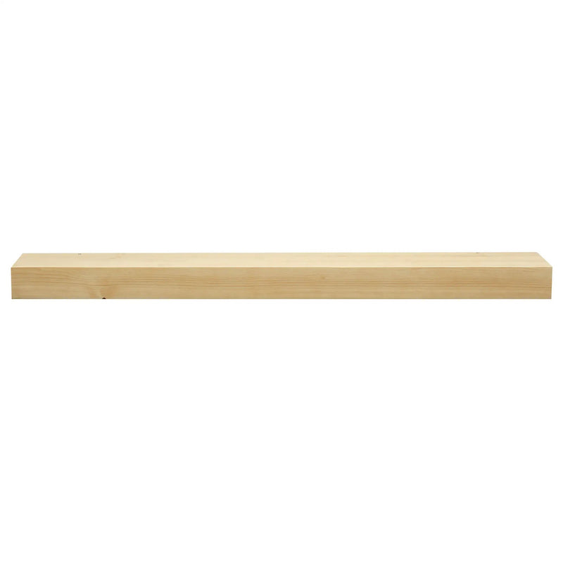 Smooth Solid Floating Timber Fireplace Mantel Shelf by Dogberrycollections
