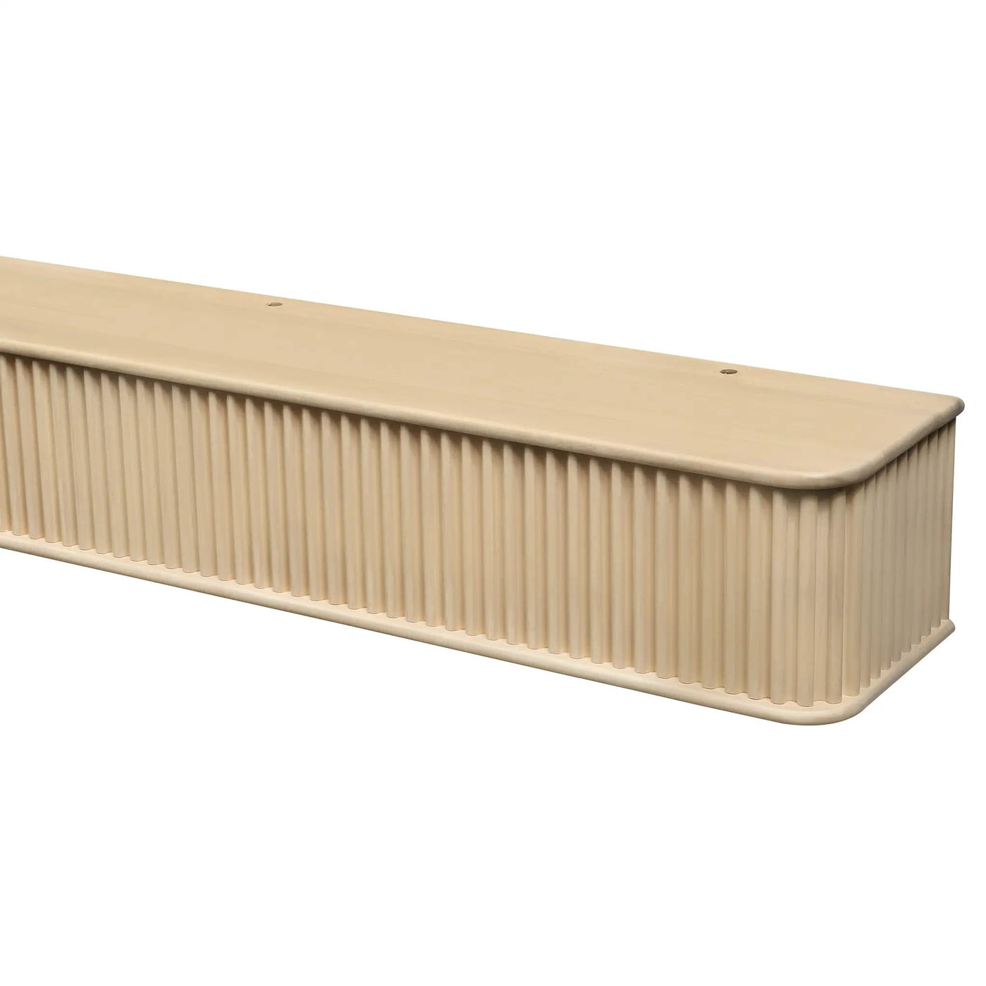 Fluted Fireplace Mantel Shelf – Real Wood by Dogberrycollections