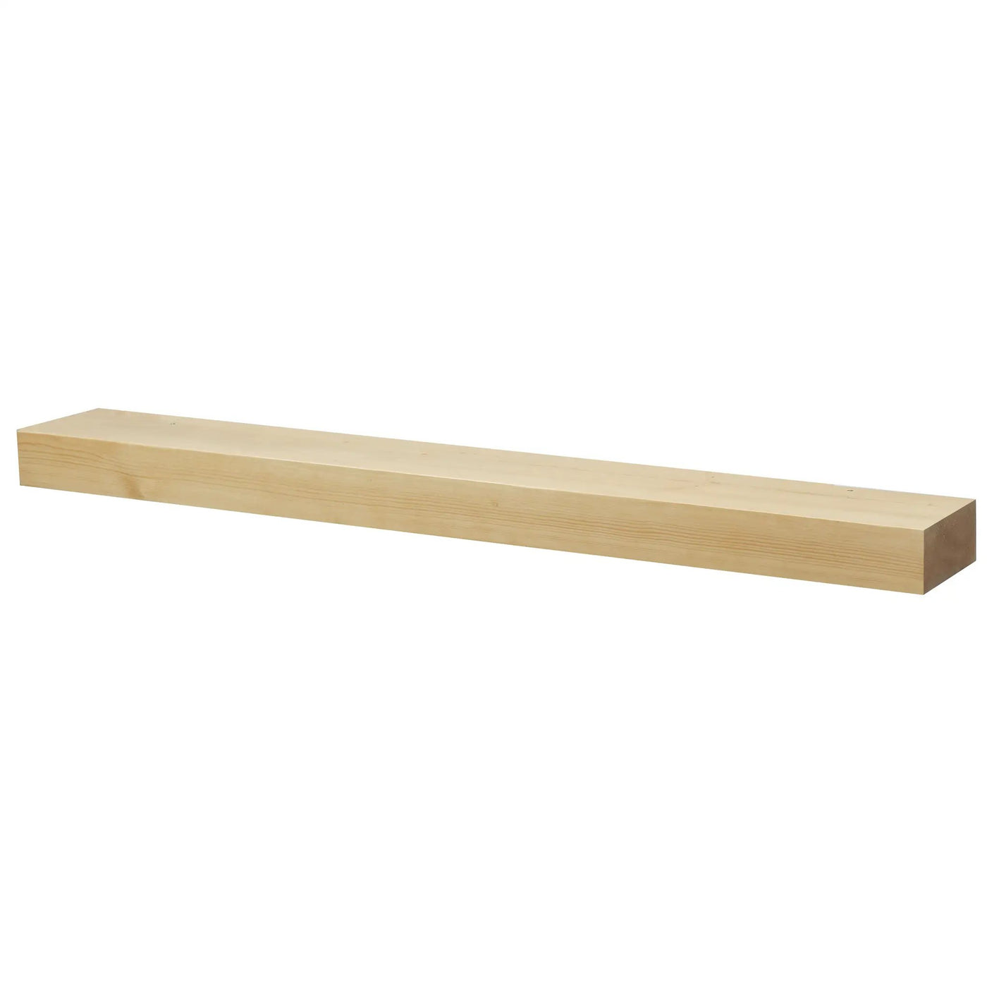 Smooth Solid Floating Timber Fireplace Mantel Shelf by Dogberrycollections