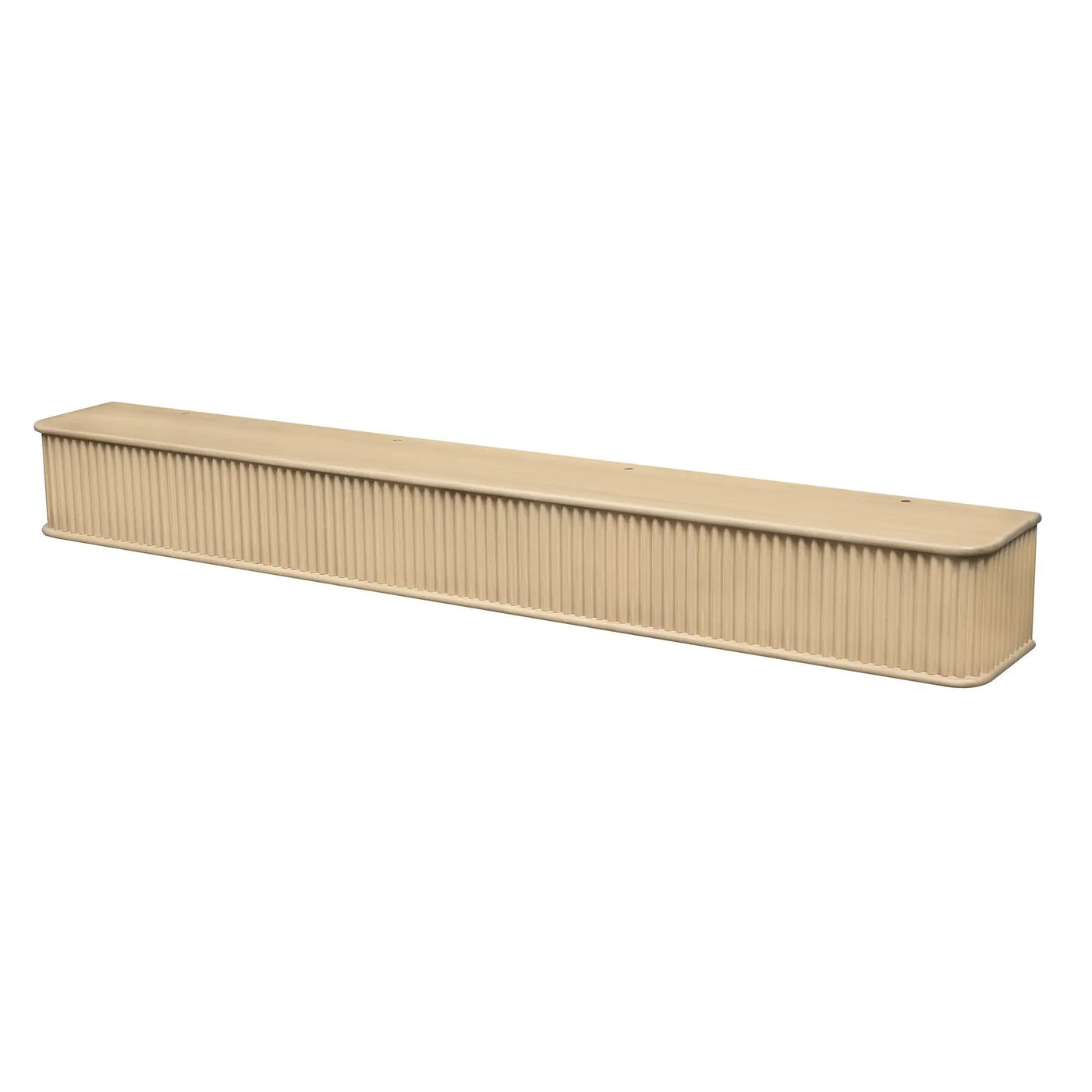 Fluted Fireplace Mantel Shelf – Real Wood by Dogberrycollections