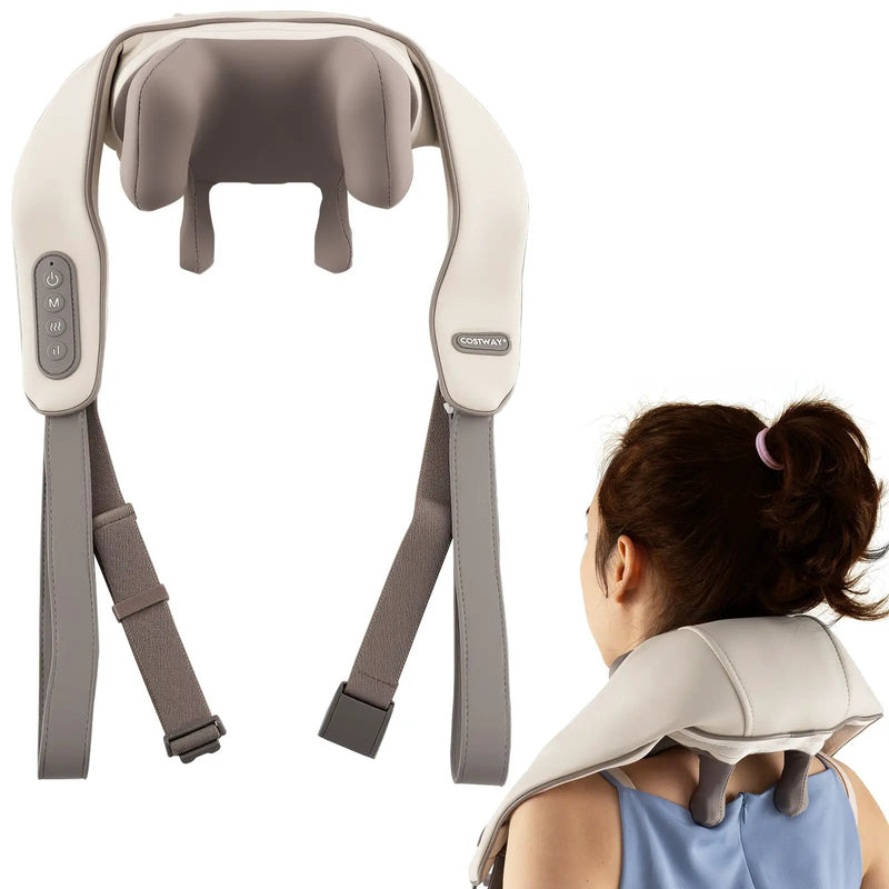 Neck Shoulder Massager 4D Deep Tissue Kneading Shiatsu Massage Machine by DirectDeals