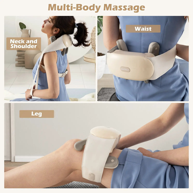 Neck Shoulder Massager with 2 Heat Levels for Pain Relief by DirectDeals