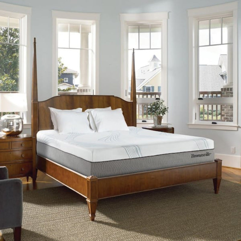 New Pluma White/Gray 12" SensaFlex GelLux Queen Mattress by Ornate Furniture