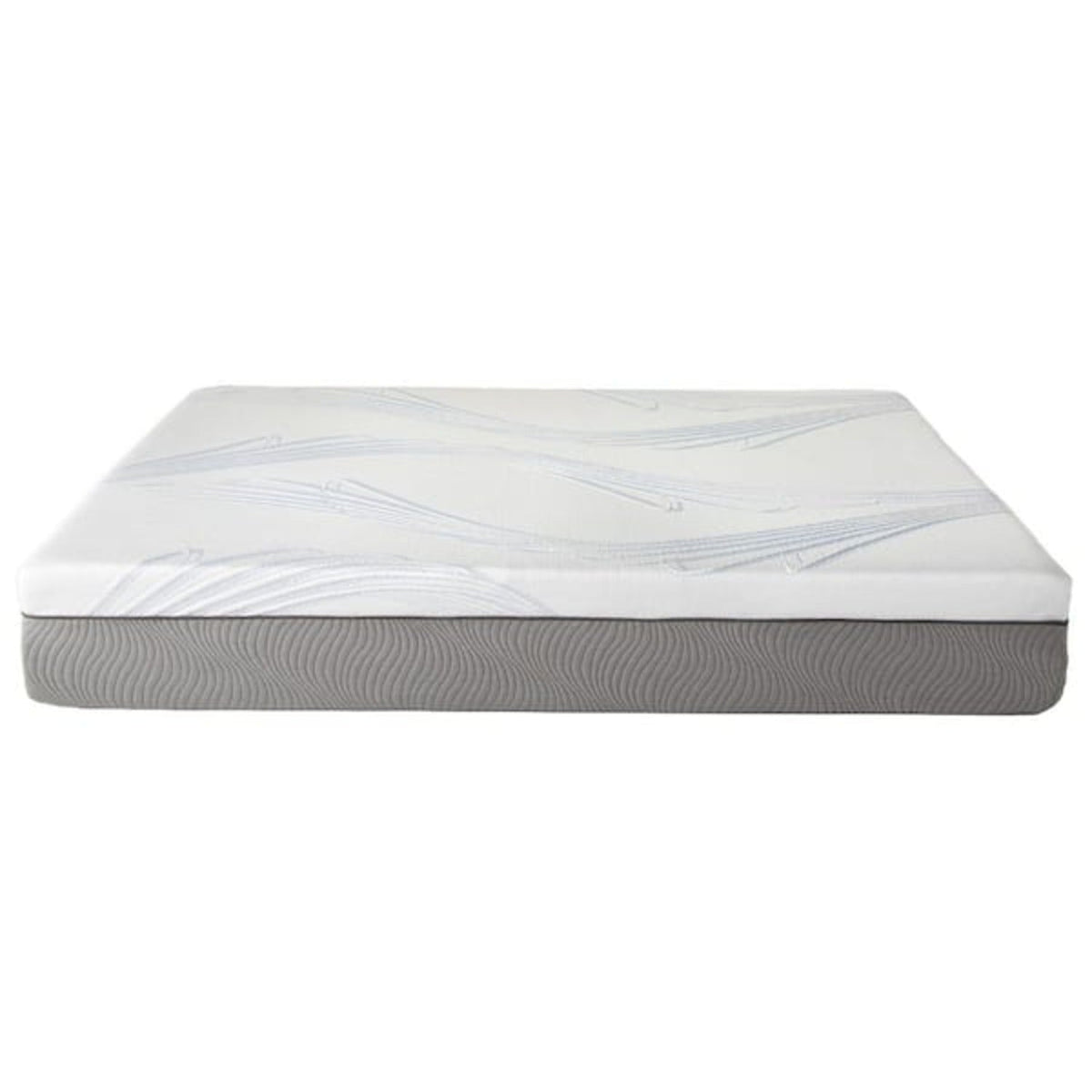 New Pluma White/Gray 12" SensaFlex GelLux King Mattress, photo 3 of 6