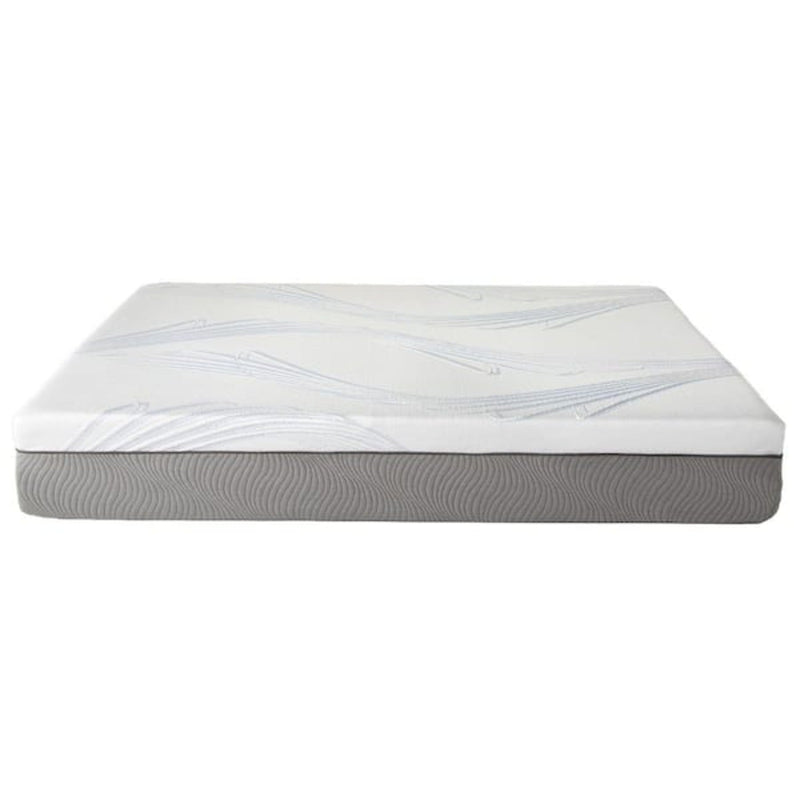 New Pluma White/Gray 12" SensaFlex GelLux King Mattress by Ornate Furniture