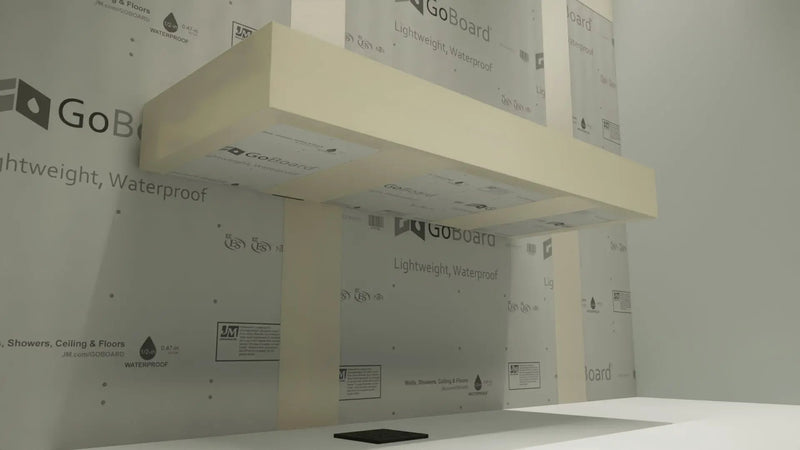 The Original Floating Shower Bench Kit­™ with GoBoard® & Original Shower Bench Bracket® by The Original Granite Bracket