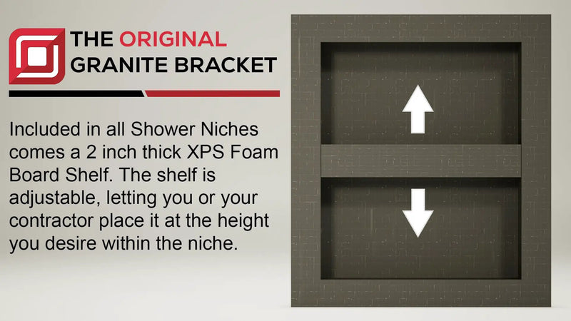 The Original™ Shower Niche by The Original Granite Bracket