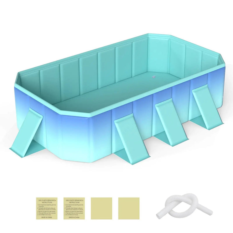 Portable Above Ground Swimming Pool with 24 Wall Panels by DirectDeals