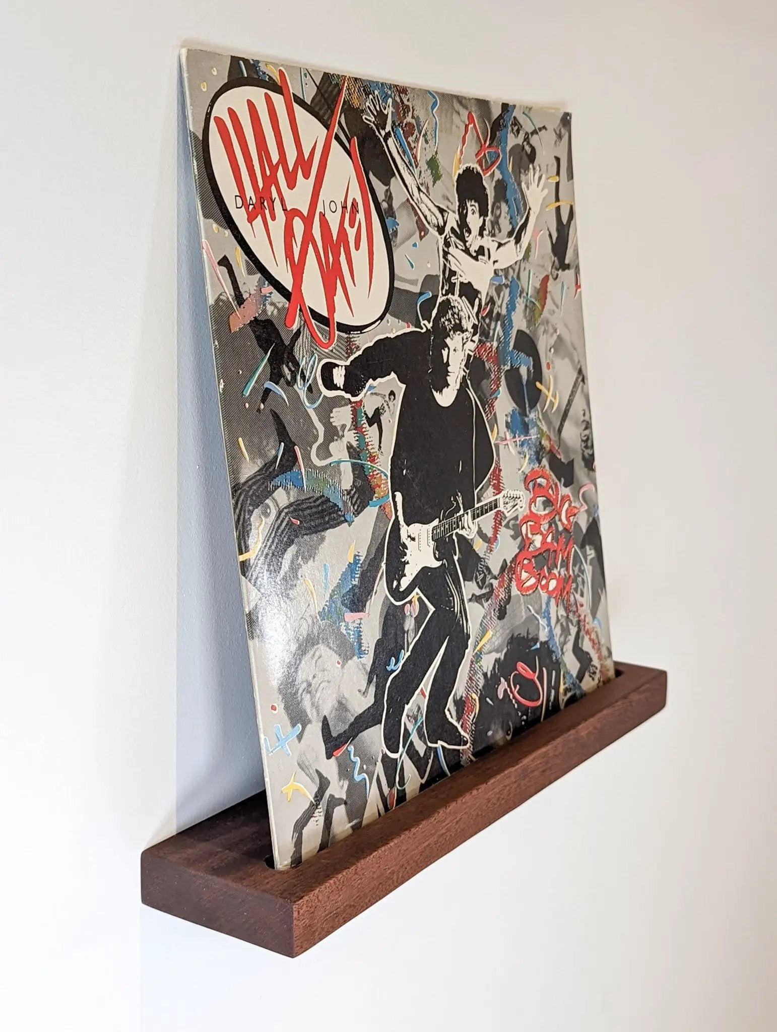 Vinyl Record Floating Shelf in Oak by NookWoodworking