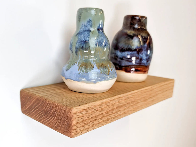 Thick Oak Floating Shelf in 6" to 10" lengths by NookWoodworking