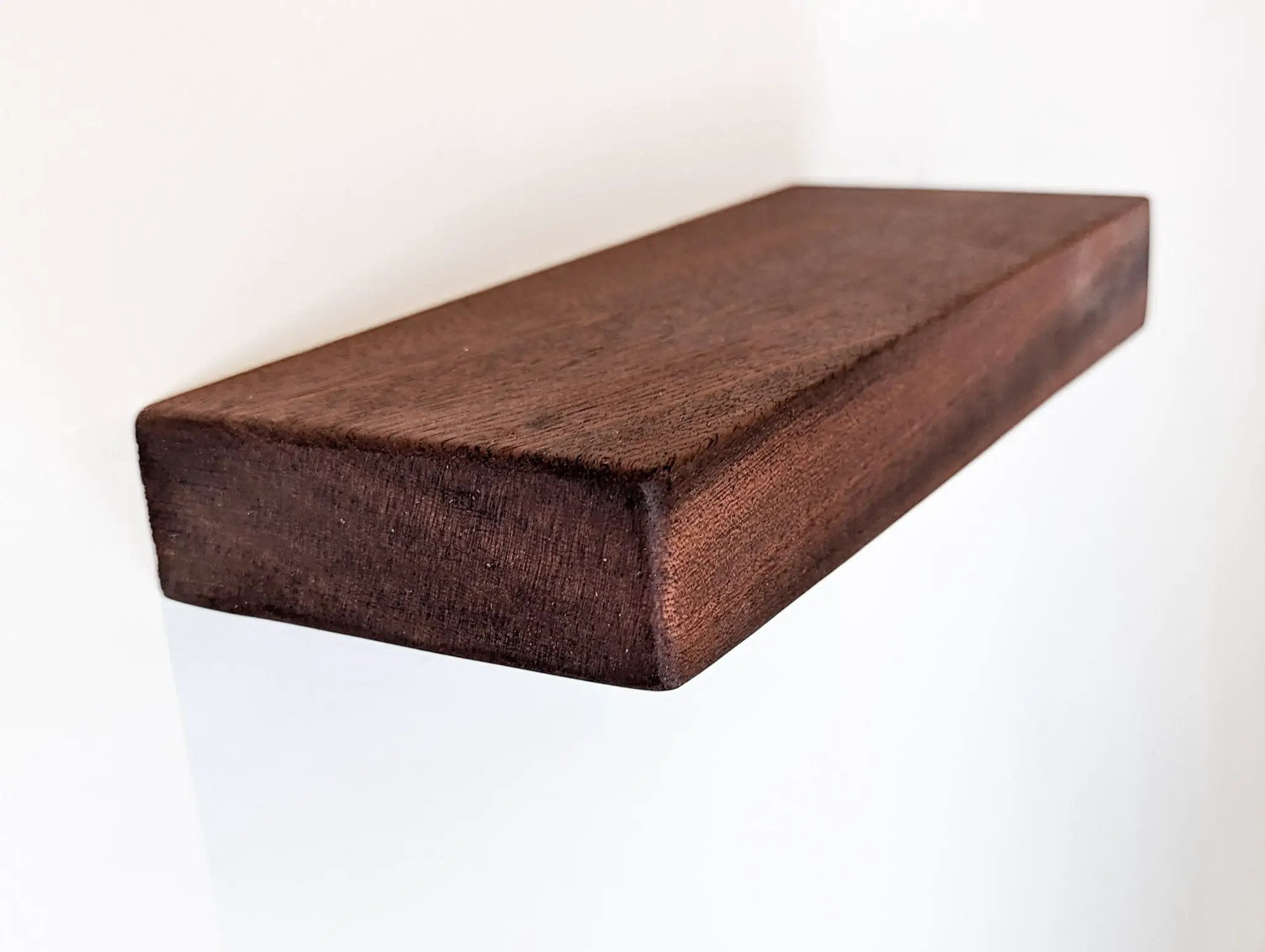 Thick Oak Floating Shelf in 6" to 10" lengths by NookWoodworking