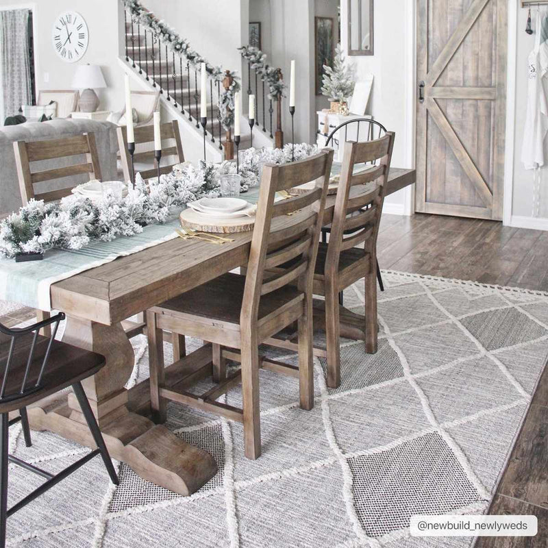 Norvelt High/Low Pile Rug with Tassels by Boutique Rugs