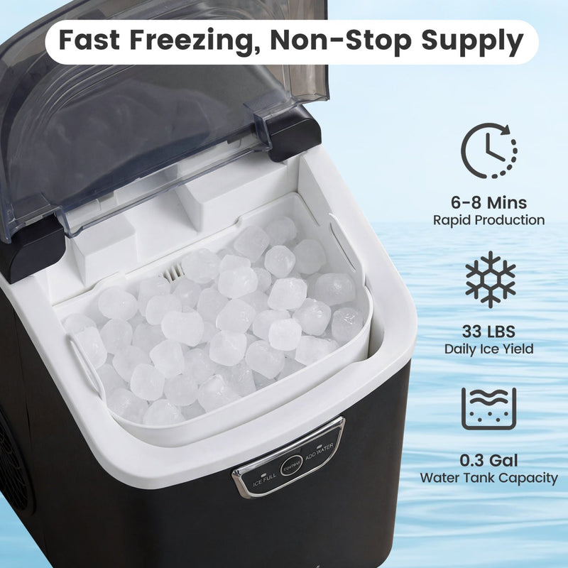 Nugget Ice Maker Countertop with Audible Ice Full Alarm, photo 5 of 8