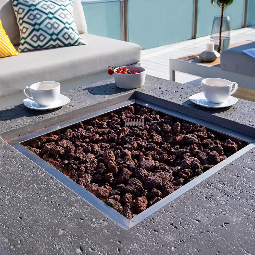 Manhattan Outdoor Fire Pit Table - Select Fuel Type by EnvelorHome