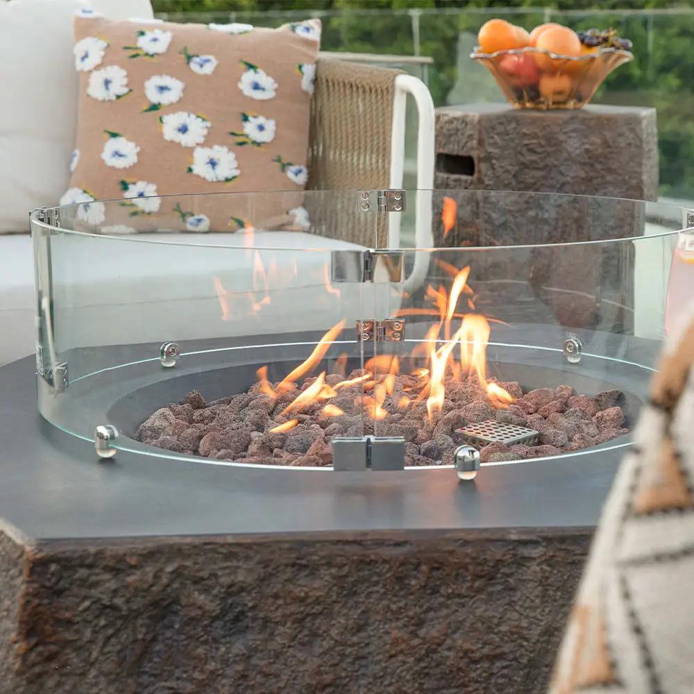Outdoor Columbia Fire Pit Table - Select Fuel Type by EnvelorHome