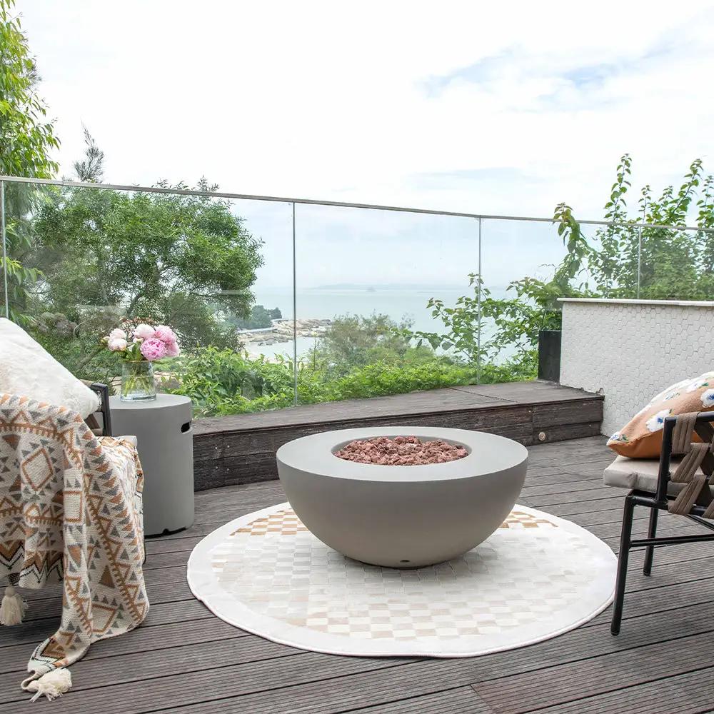Roca Outdoor Fire Pit Table - Select Fuel Type by EnvelorHome