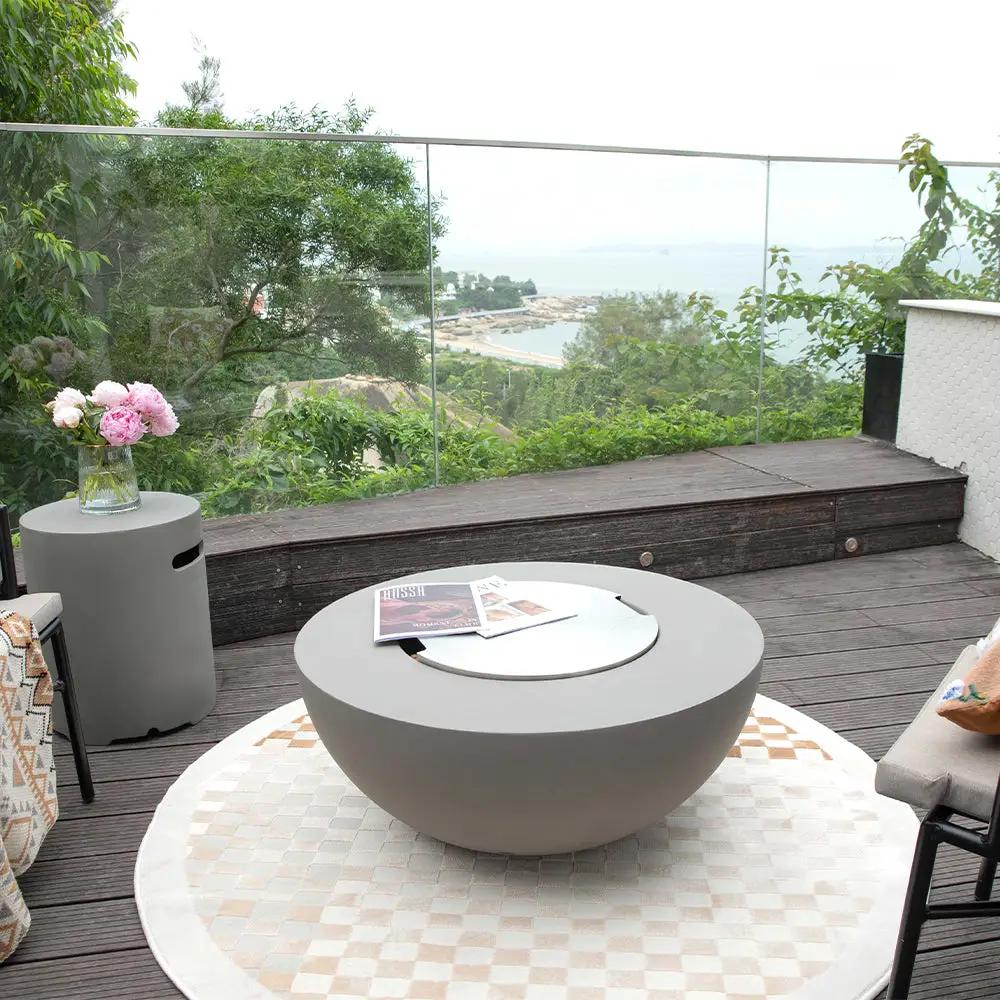 Roca Outdoor Fire Pit Table - Select Fuel Type by EnvelorHome