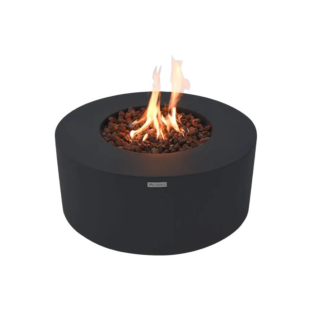 Venice Outdoor Firepit Table - 34 Inches - Select Fuel Type by EnvelorHome