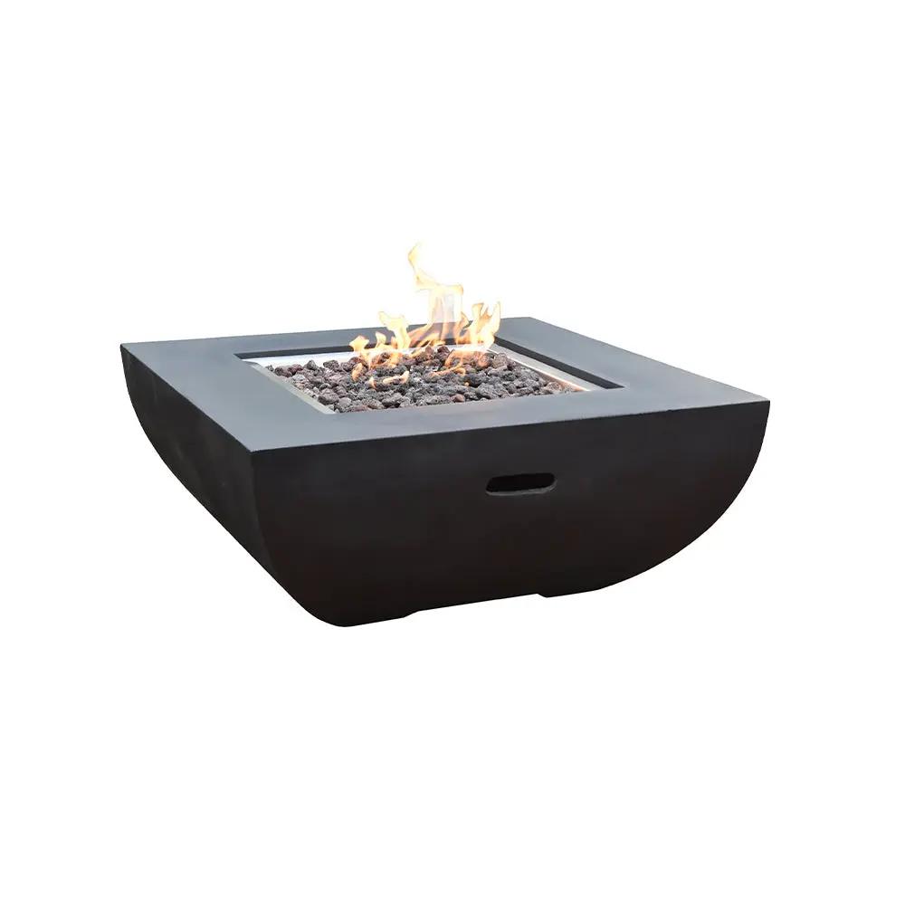 Aurora Outdoor Firepit Table - 34 Inches - Select Fuel Type by EnvelorHome