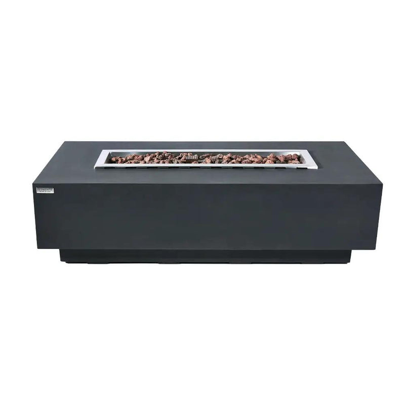 Granville Outdoor Dark Grey Fire Pit Table - Select Fuel Type by EnvelorHome