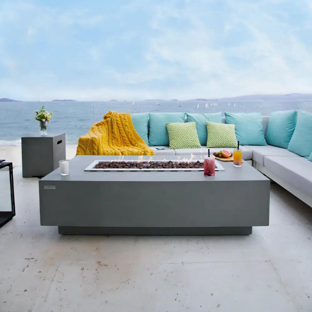Granville Outdoor Fire Pit Table - Select Fuel Type by EnvelorHome