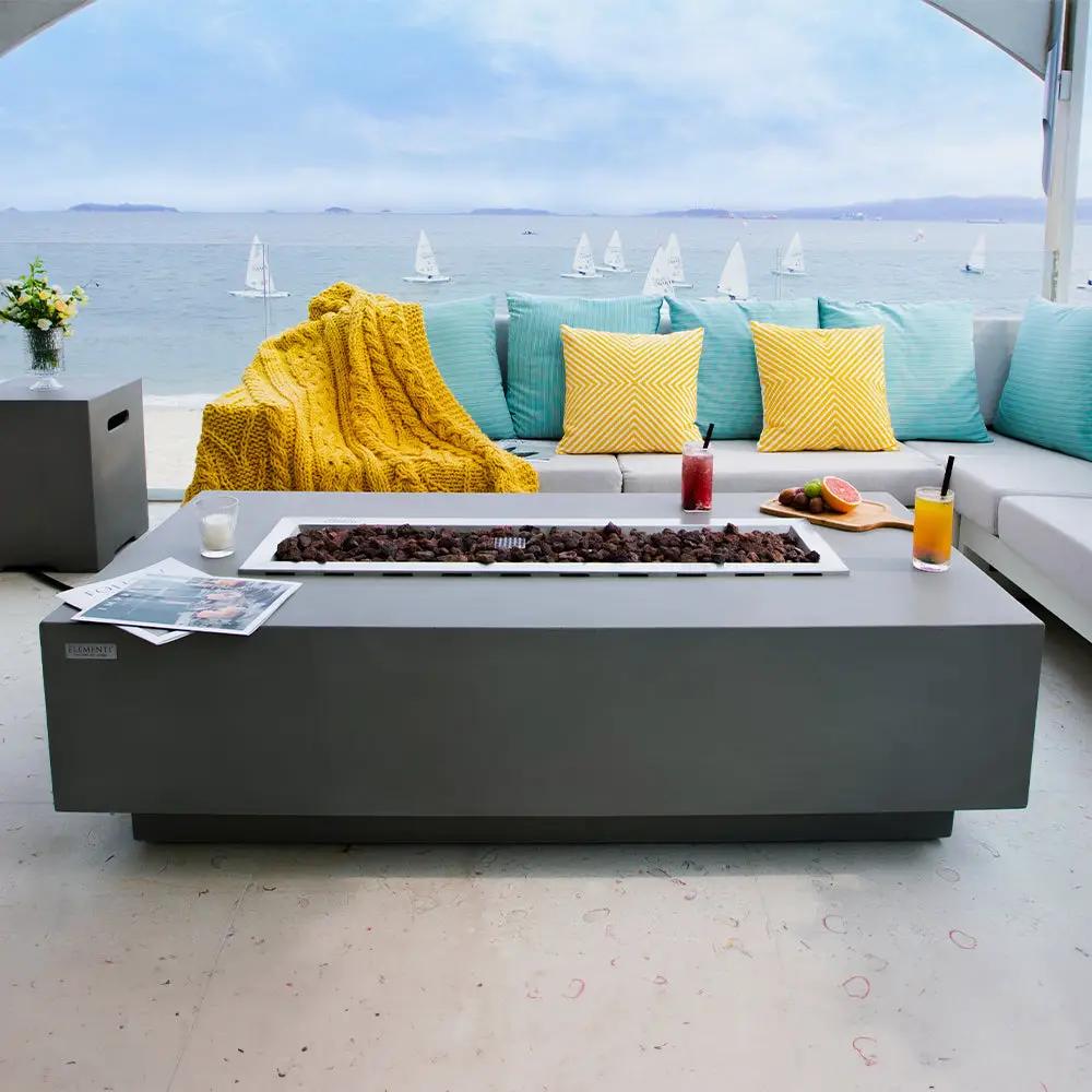 Granville Outdoor Fire Pit Table - Select Fuel Type by EnvelorHome