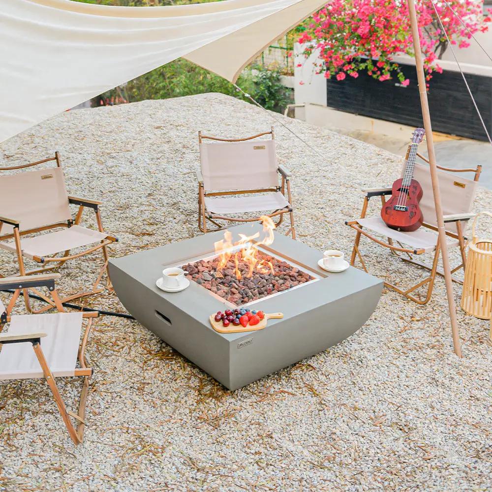 Westport Outdoor Fire Pit Table - Select Fuel Type by EnvelorHome