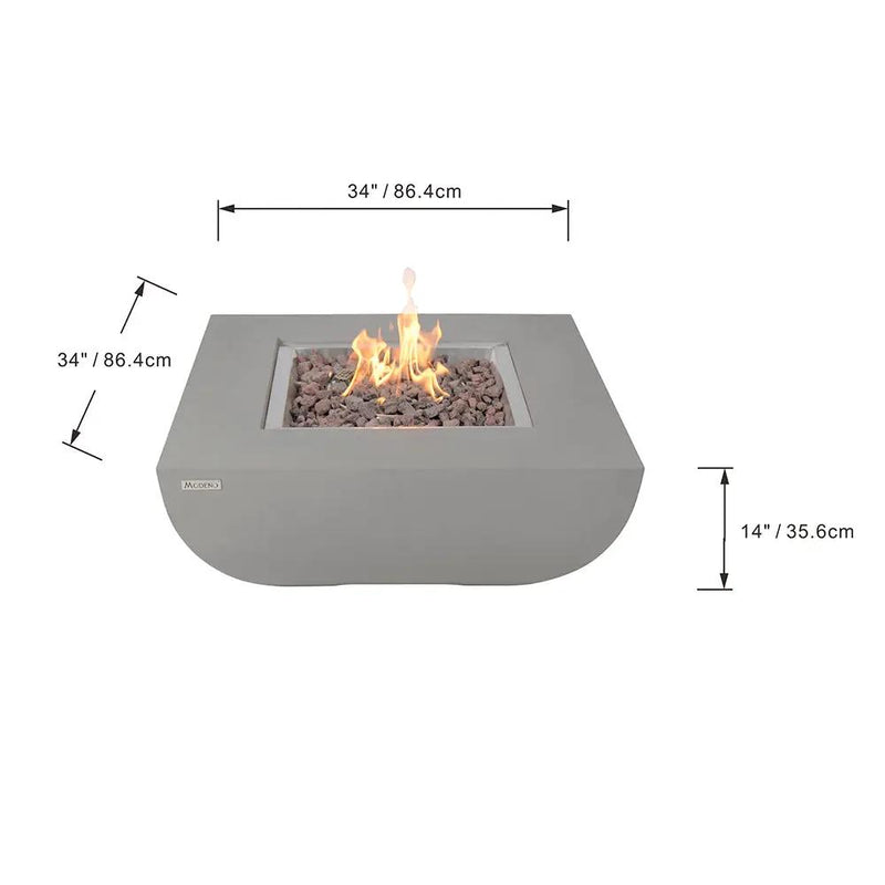 Westport Outdoor Fire Pit Table - Select Fuel Type by EnvelorHome