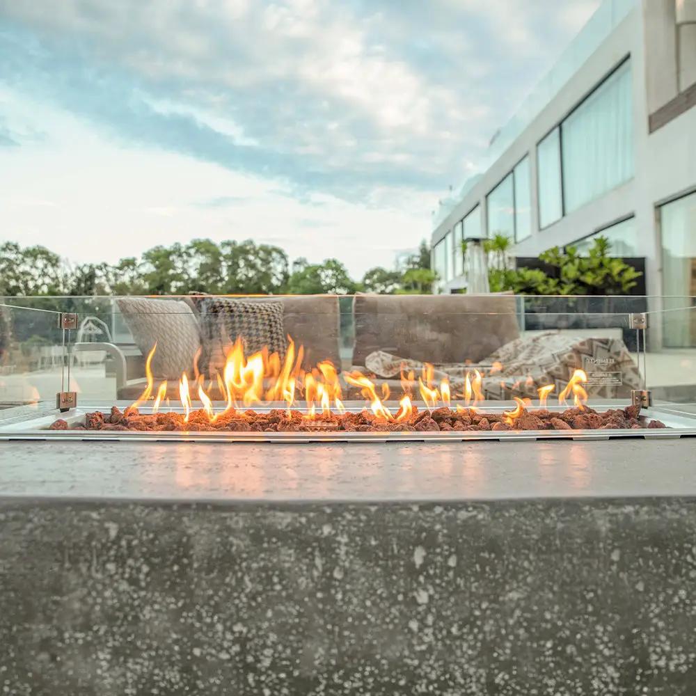 Hampton Outdoor Fire Pit Table - Select Fuel Type by EnvelorHome
