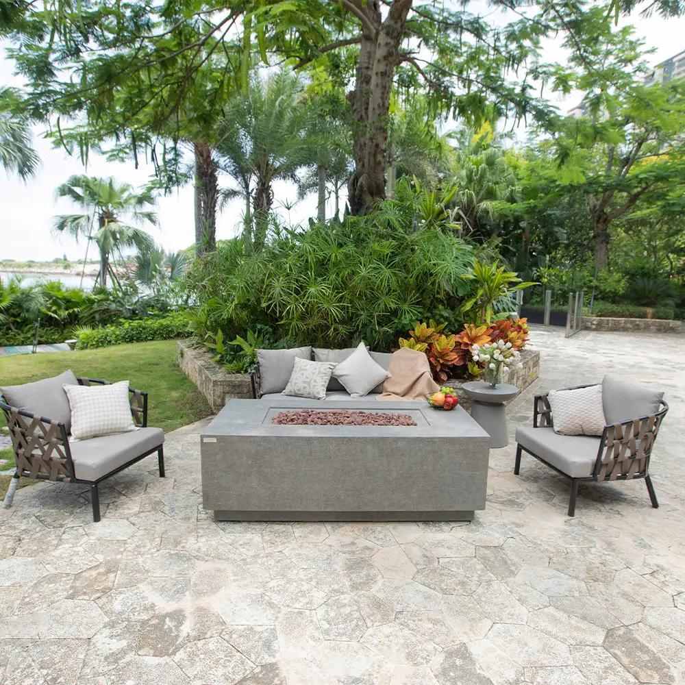 Elementi Andes Propane Fire Pit 66 x 32 Inches by EnvelorHome