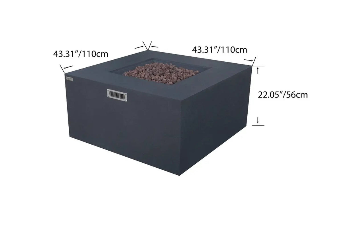 Elementi Rocky Propane Fire Pit, 43 x 43 Inches by EnvelorHome