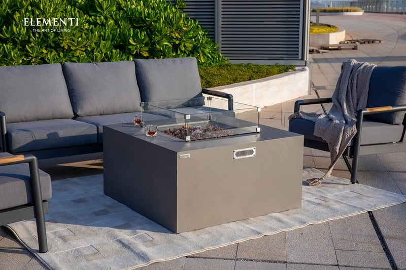 Elementi Rocky Propane Fire Pit, 43 x 43 Inches by EnvelorHome