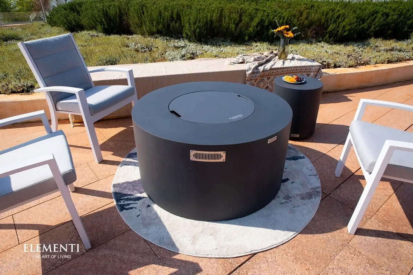 Sol Living Pacaya Propane Fire Pit Light Grey, 43 x 43 Inches by EnvelorHome