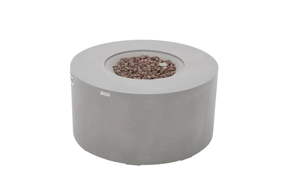 Sol Living Pacaya Propane Fire Pit Light Grey, 43 x 43 Inches