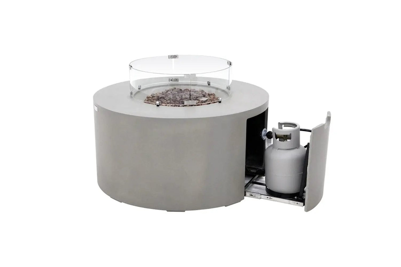 Sol Living Pacaya Propane Fire Pit Light Grey, 43 x 43 Inches by EnvelorHome
