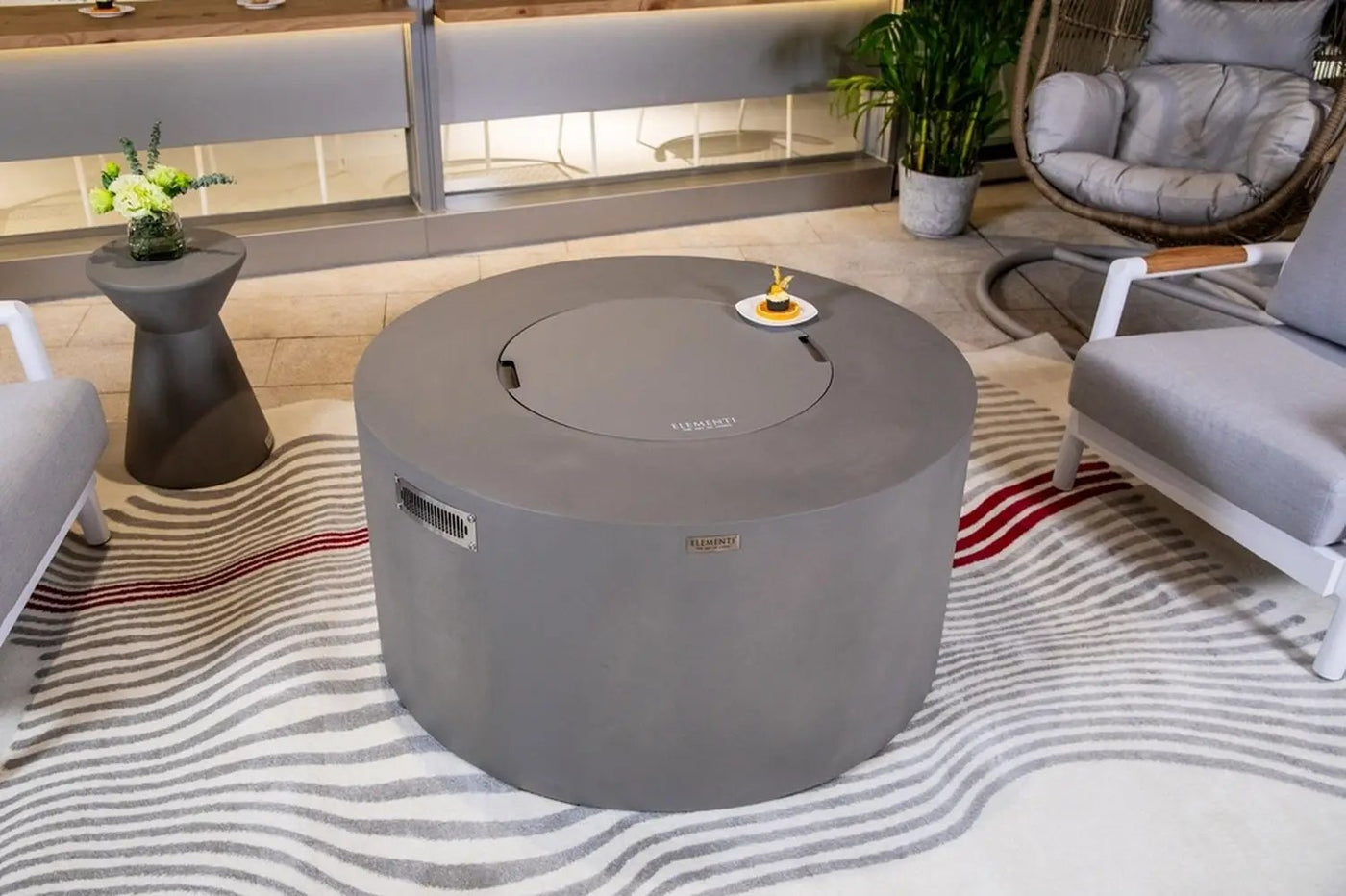 Sol Living Pacaya Propane Fire Pit Light Grey, 43 x 43 Inches by EnvelorHome