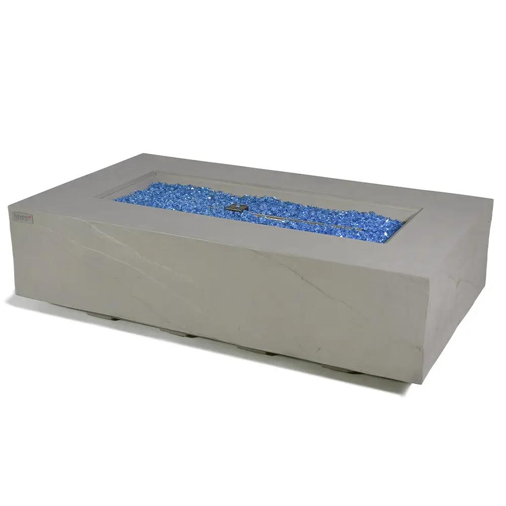 Meteora Outdoor Space Grey Fire Pit Table - Select Fuel Type by EnvelorHome