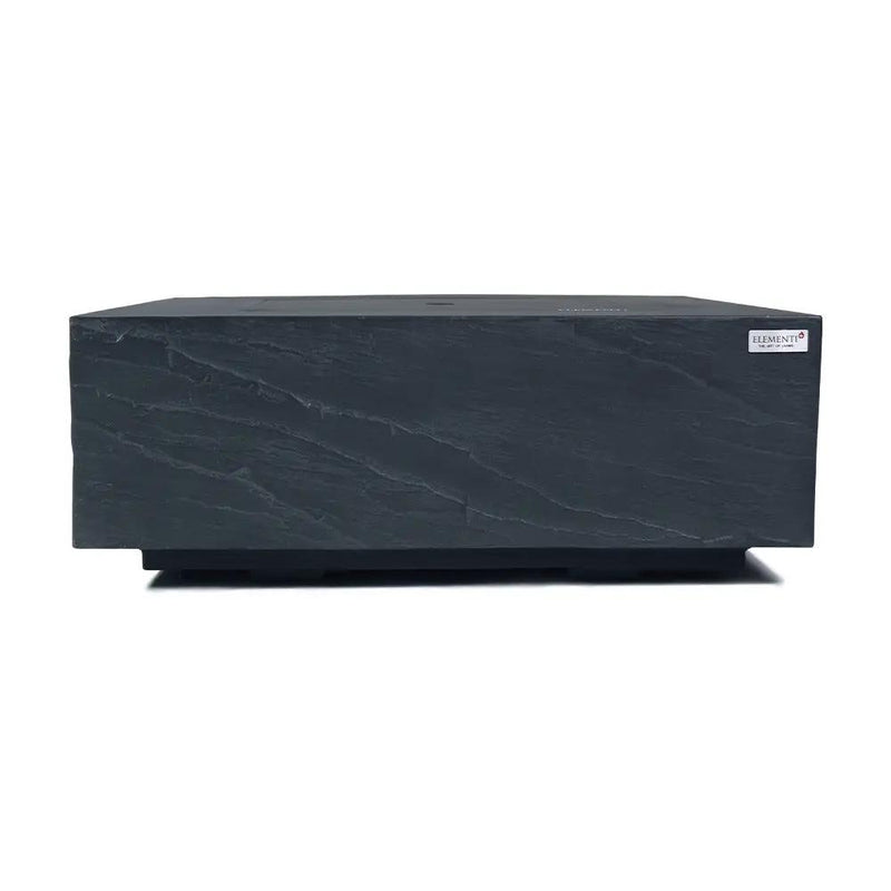 Roraima Outdoor Slate Black Fire Pit Table - Select Fuel Type by EnvelorHome